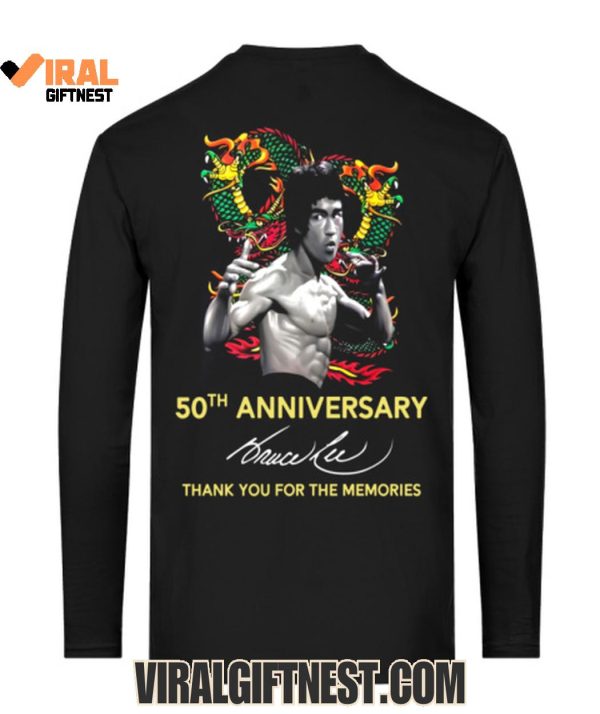 Bruce Lee The Dragon 50th Anniversary Thank Tou For The Memories T-Shirts