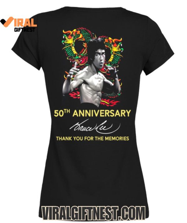 Bruce Lee The Dragon 50th Anniversary Thank Tou For The Memories T-Shirts