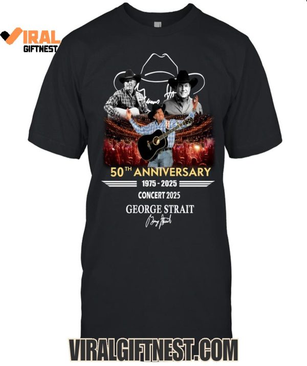 George Strait 50th Anniversary 1975-2025 Concert 2025 Limited Edition Shirts