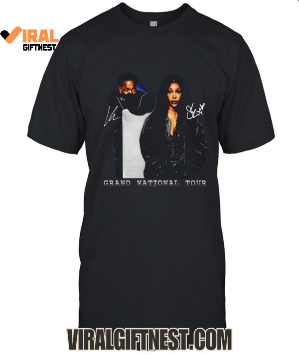 Grand National Tour 2025 Kendrick Lamar And SZA Limited Edition Shirts