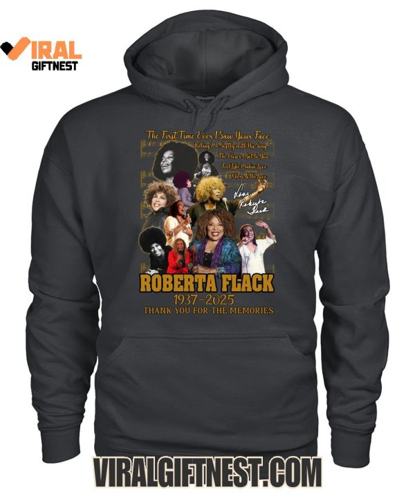 Roberta Flack 1937-2025 Thank You For The Memories Limited Edition T-Shirts