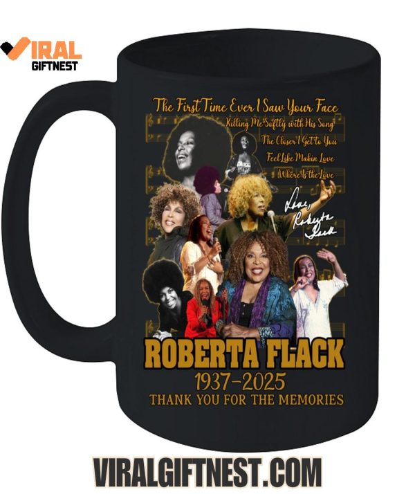 Roberta Flack 1937-2025 Thank You For The Memories Limited Edition T-Shirts