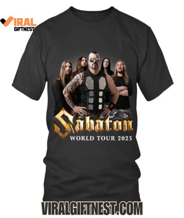 Sabaton World Tour 2025 T-Shirts