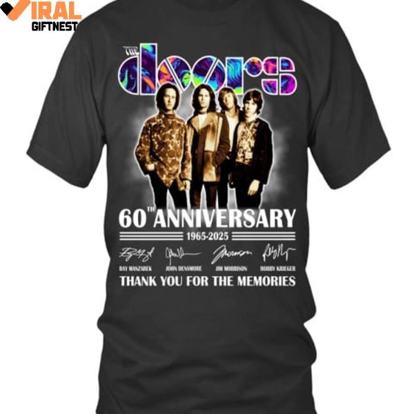 The Doors 60th Anniversary 1965-2025 Thank You For The Memories Shirts