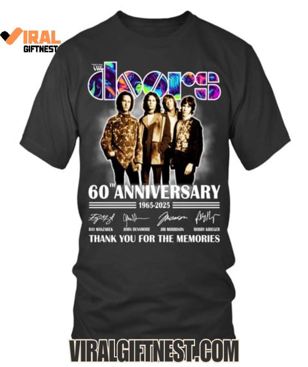 The Doors 60th Anniversary 1965-2025 Thank You For The Memories Shirts