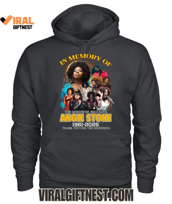 2025 In Memory Of The Queen Of Neo-Soul Angie Stone 2025 Thank You For The Memories Limited Edition Shirts