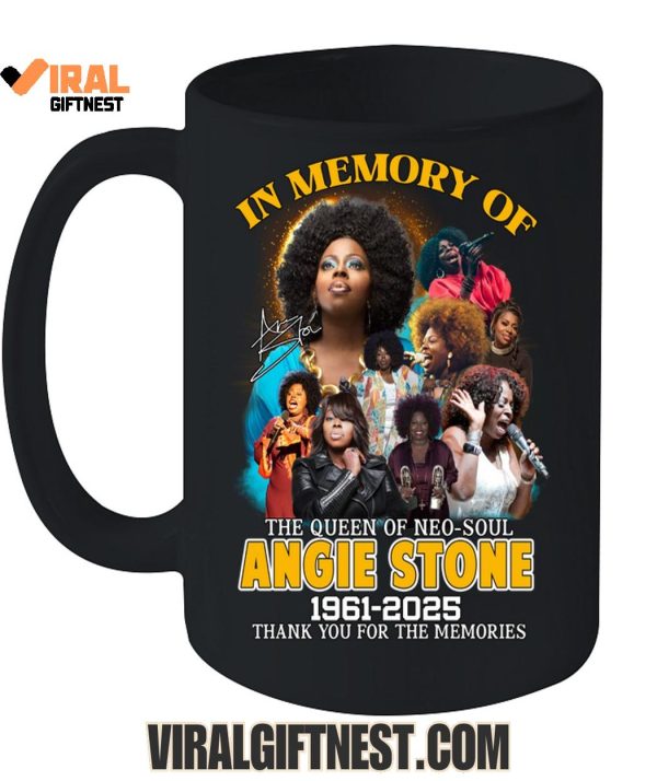 2025 In Memory Of The Queen Of Neo-Soul Angie Stone 2025 Thank You For The Memories Limited Edition Shirts