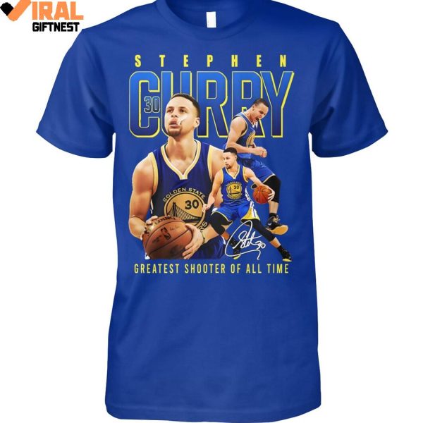 2025 Stephen Curry x Golden State Warriors Greatest Shooter Of All Time Shirts