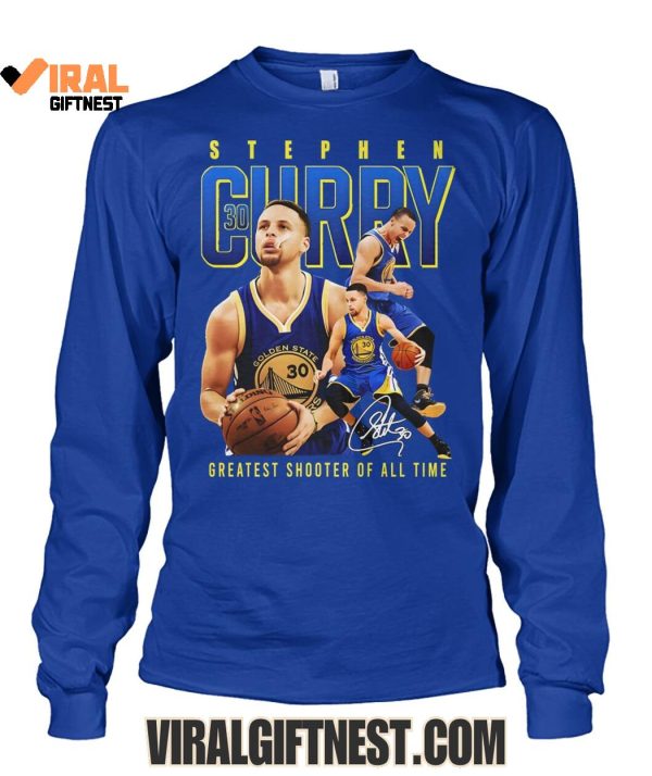 2025 Stephen Curry x Golden State Warriors Greatest Shooter Of All Time Shirts