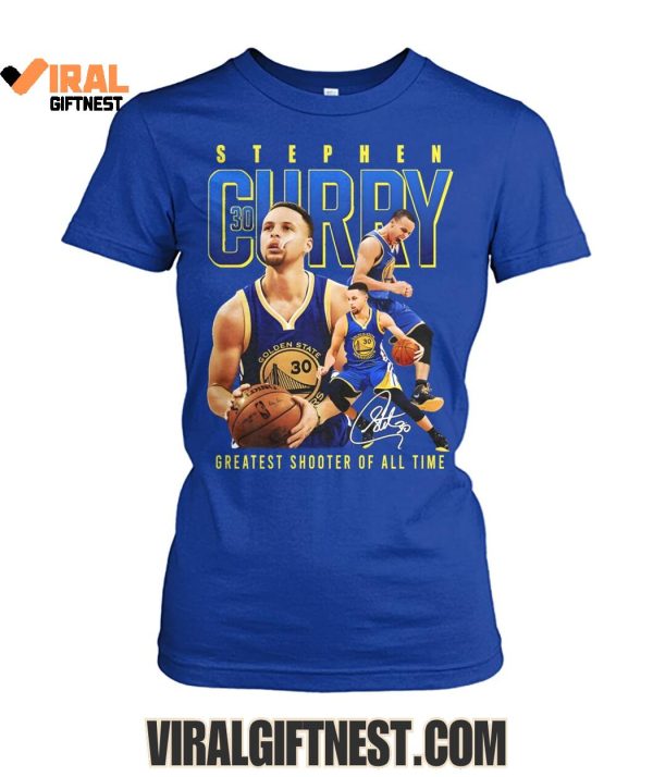 2025 Stephen Curry x Golden State Warriors Greatest Shooter Of All Time Shirts