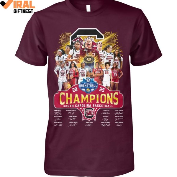 2025 Women’s Basketball Champions South Carolina Gamecocks Limited Edition Shirts