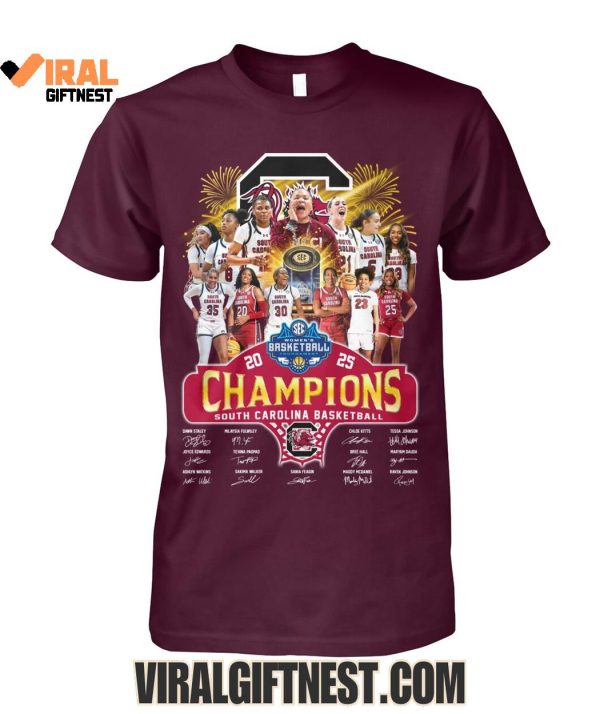 2025 Women’s Basketball Champions South Carolina Gamecocks Limited Edition Shirts