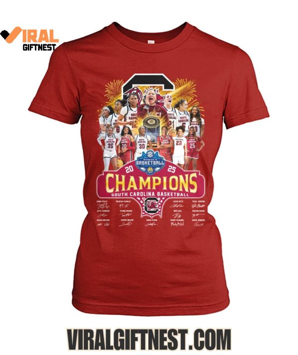 2025 Women’s Basketball Champions South Carolina Gamecocks Limited Edition Shirts