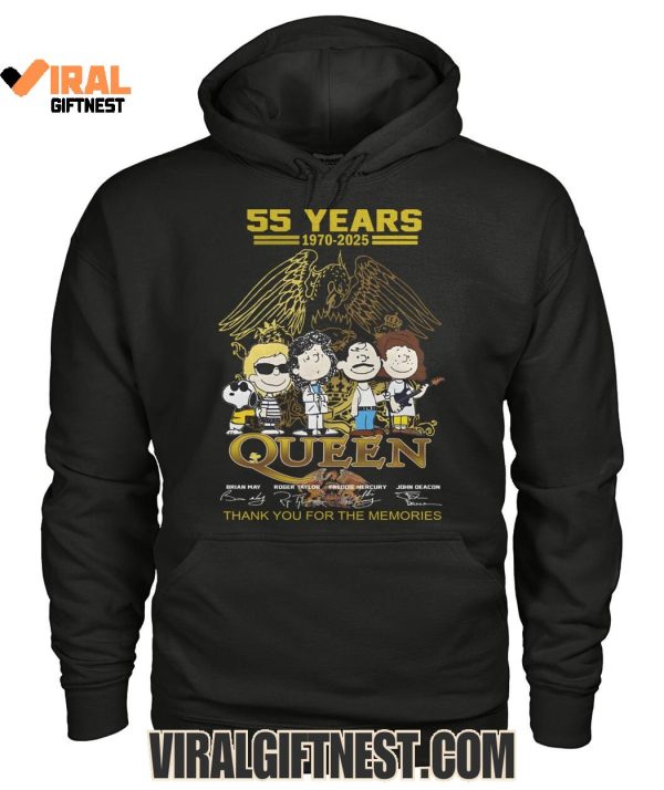 55 Years 1970-2025 Queen Thank You For The Memories Limited Edition Shirts