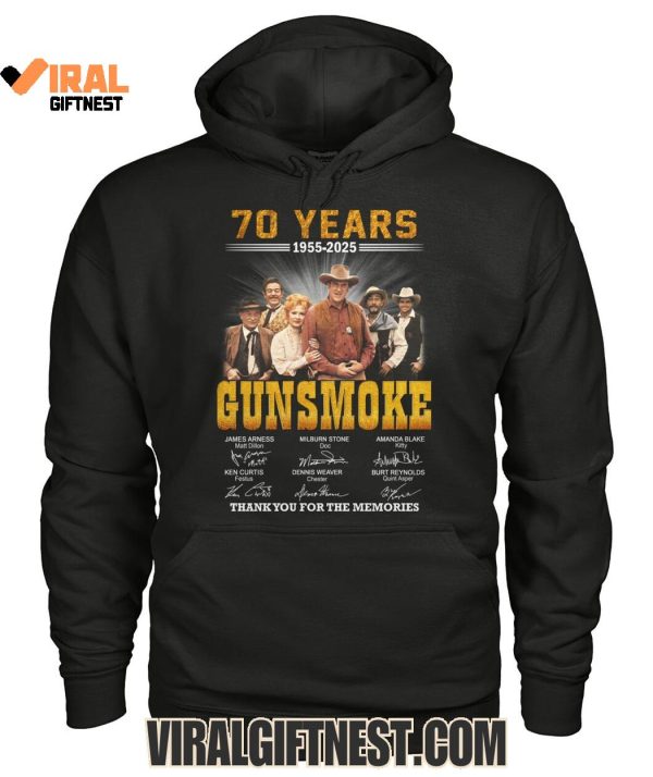 70 Years 1955-2025 Gunsmoke Thank You For The Memories Limited Edition Shirts