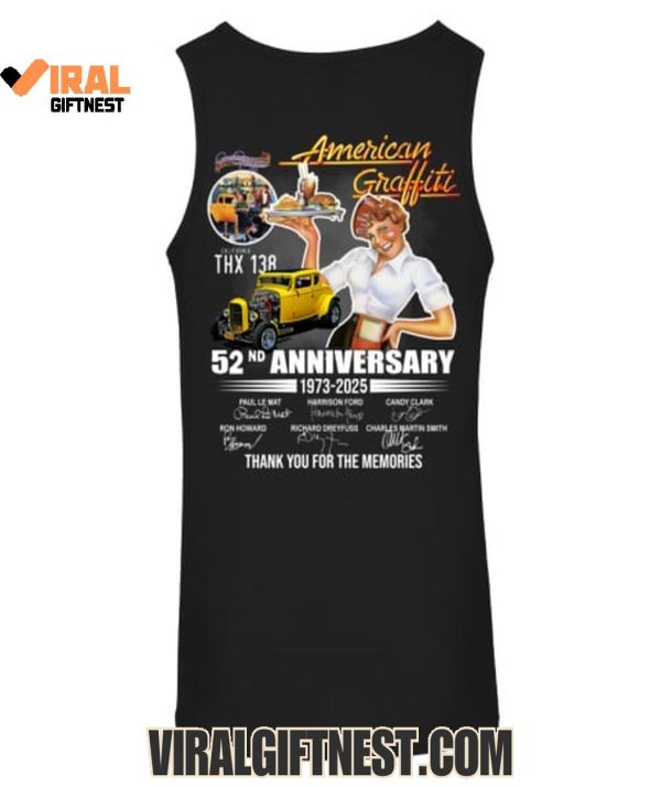 American Graffiti 52nd Anniversary 1973-2025 Thank You For The Memories Limited Edition Shirts