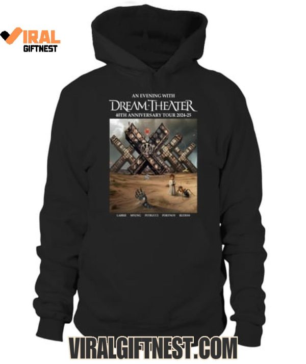 An Evening With Dream Theater 40th Anniversary Tour 2024-2025 Limited Edition Shirts