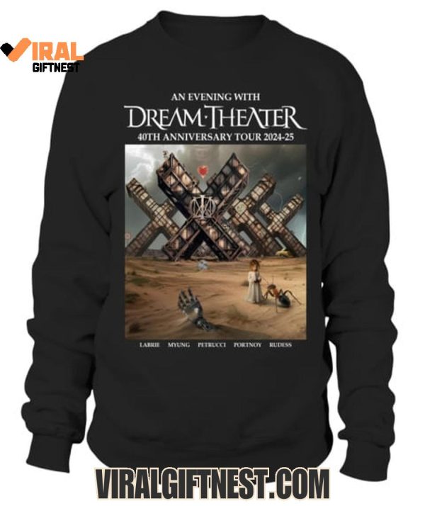 An Evening With Dream Theater 40th Anniversary Tour 2024-2025 Limited Edition Shirts