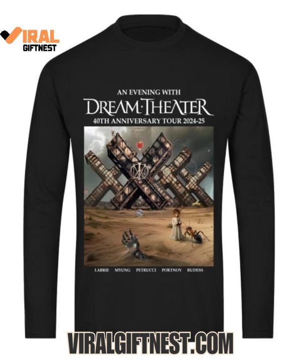 An Evening With Dream Theater 40th Anniversary Tour 2024-2025 Limited Edition Shirts