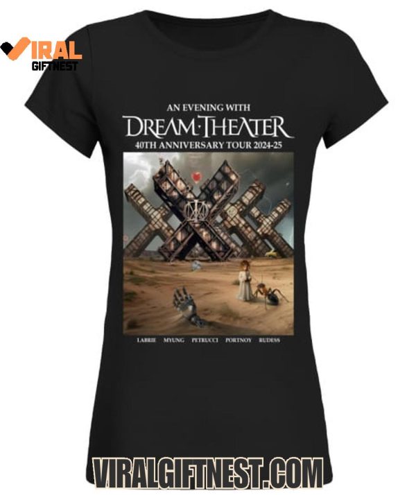 An Evening With Dream Theater 40th Anniversary Tour 2024-2025 Limited Edition Shirts