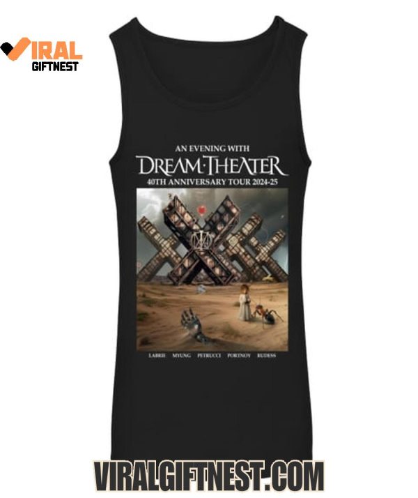 An Evening With Dream Theater 40th Anniversary Tour 2024-2025 Limited Edition Shirts