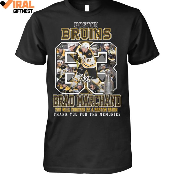 Brad Marchand You Will Forever Be A Boston Bruins Thank You For The Memories Shirts