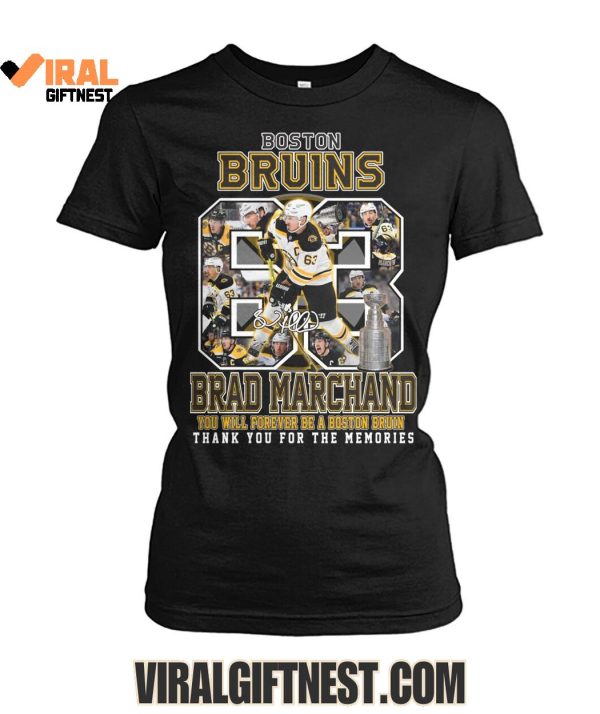 Brad Marchand You Will Forever Be A Boston Bruins Thank You For The Memories Shirts