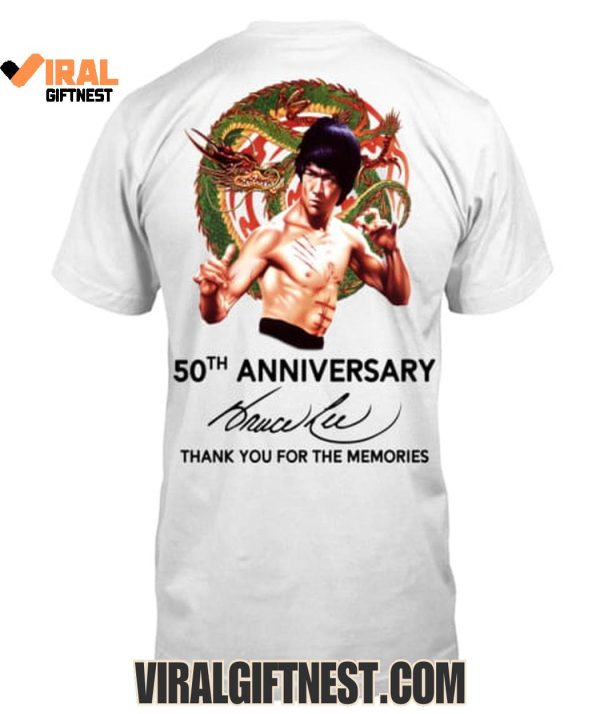 Bruce Lee 50th Anniversary Thank You For The Memories New Edition Shirts