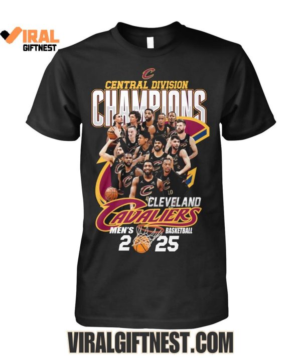 Central Division Champions Cleveland Cavaliers Men’s Basketball 2025 Limited Edition Shirts