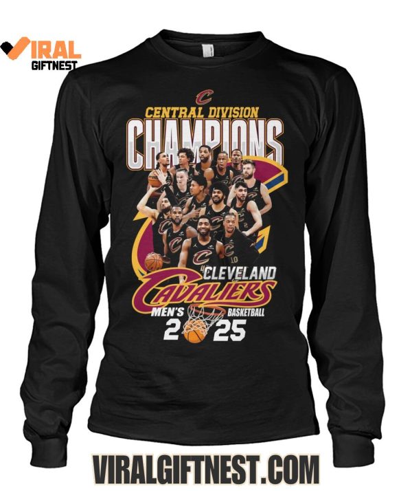 Central Division Champions Cleveland Cavaliers Men’s Basketball 2025 Limited Edition Shirts