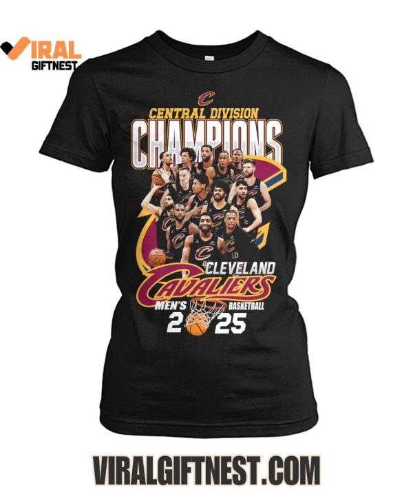 Central Division Champions Cleveland Cavaliers Men’s Basketball 2025 Limited Edition Shirts