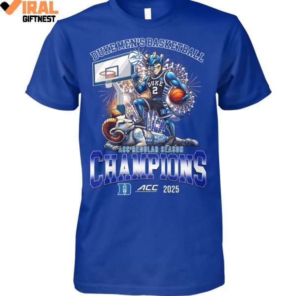 Duke Blue Devils Men’s Basketball ACC Regular Season Champions 2025 Limited Edition Shirts