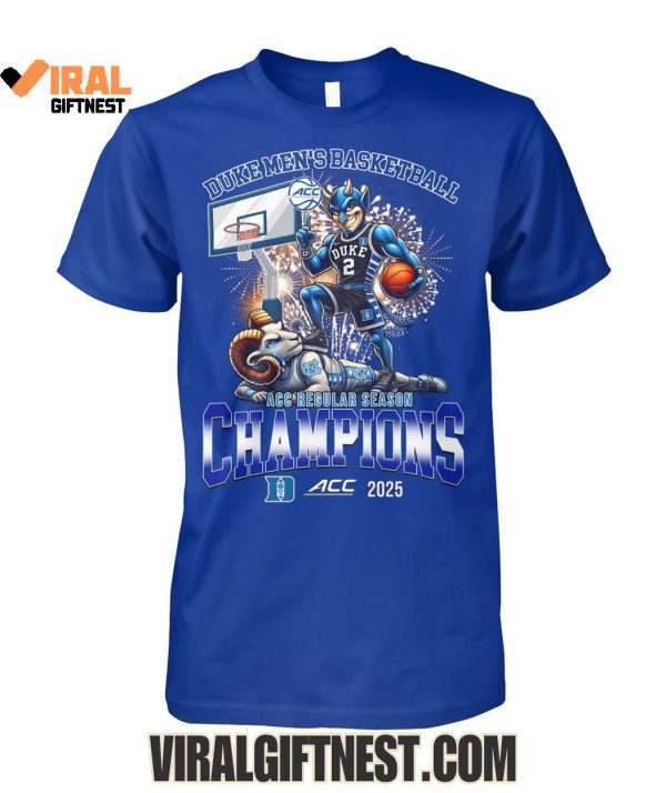 Duke Blue Devils Men’s Basketball ACC Regular Season Champions 2025 Limited Edition Shirts