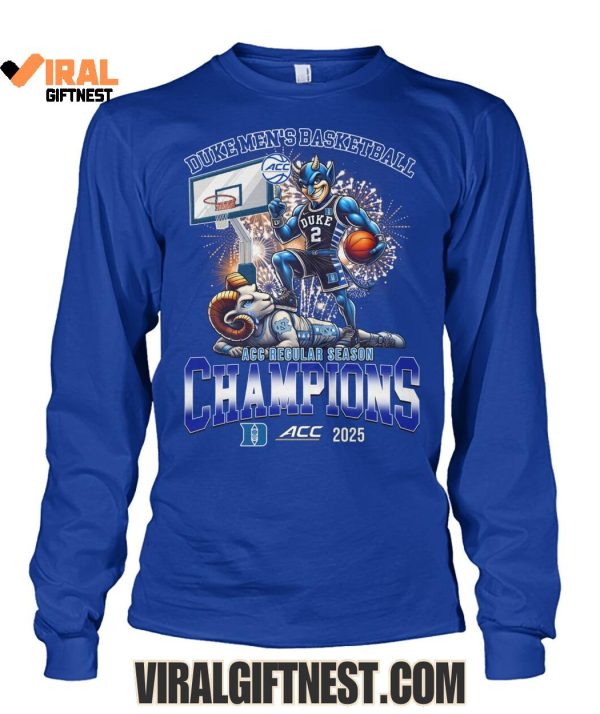 Duke Blue Devils Men’s Basketball ACC Regular Season Champions 2025 Limited Edition Shirts