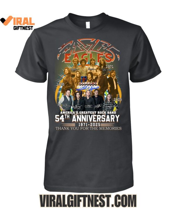 Eagles Rock Band 54th Anniversary 1971-2025 Thank You For The Memories Limited Edition Shirts