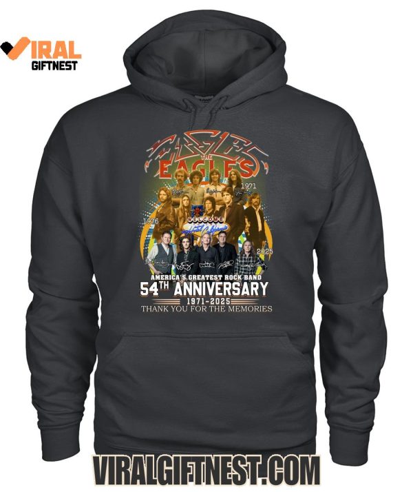 Eagles Rock Band 54th Anniversary 1971-2025 Thank You For The Memories Limited Edition Shirts