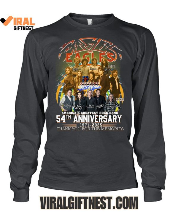 Eagles Rock Band 54th Anniversary 1971-2025 Thank You For The Memories Limited Edition Shirts