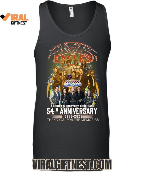 Eagles Rock Band 54th Anniversary 1971-2025 Thank You For The Memories Limited Edition Shirts