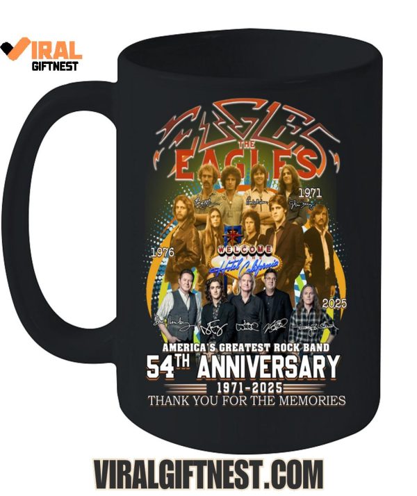 Eagles Rock Band 54th Anniversary 1971-2025 Thank You For The Memories Limited Edition Shirts