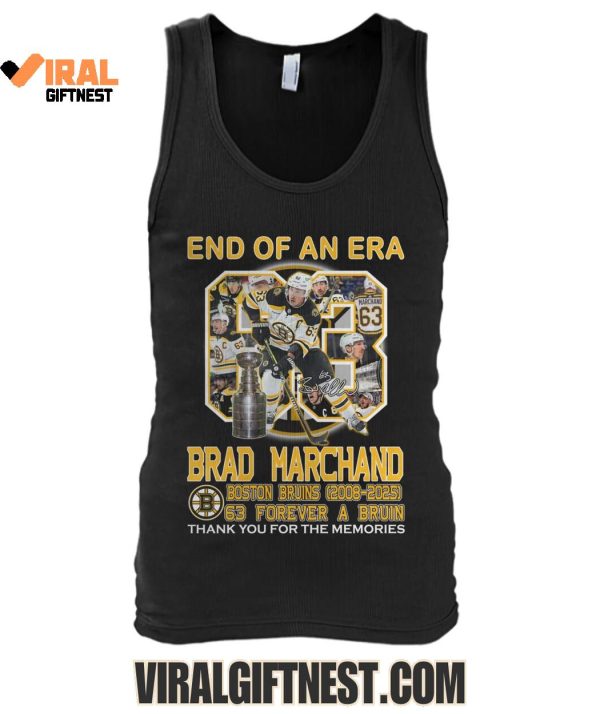 End Of An Era Brad Marchand x Boston Bruins Thank You For The Memories Shirts