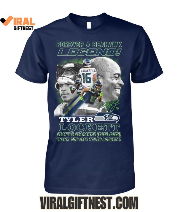 Forever A Seahawk Legend! Tyler Lockett x Seattle Seahawks (2015-2025) Thank You #16 Limited Edition Shirts