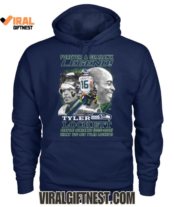 Forever A Seahawk Legend! Tyler Lockett x Seattle Seahawks (2015-2025) Thank You #16 Limited Edition Shirts