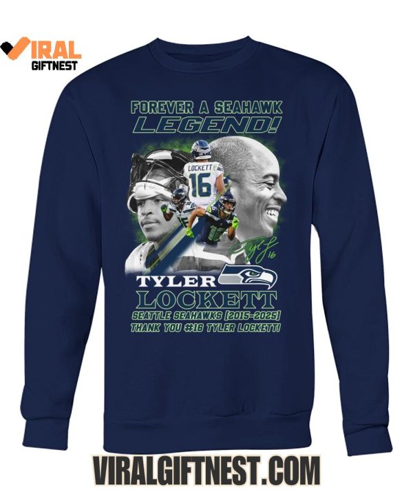 Forever A Seahawk Legend! Tyler Lockett x Seattle Seahawks (2015-2025) Thank You #16 Limited Edition Shirts