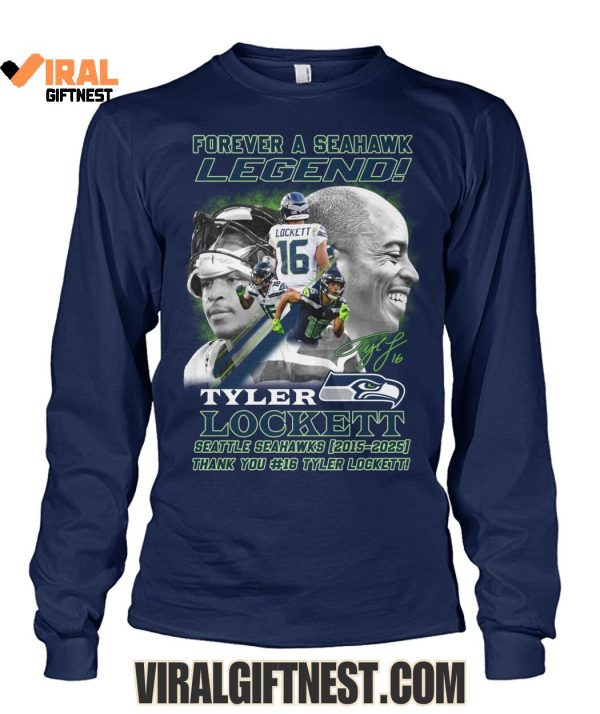 Forever A Seahawk Legend! Tyler Lockett x Seattle Seahawks (2015-2025) Thank You #16 Limited Edition Shirts