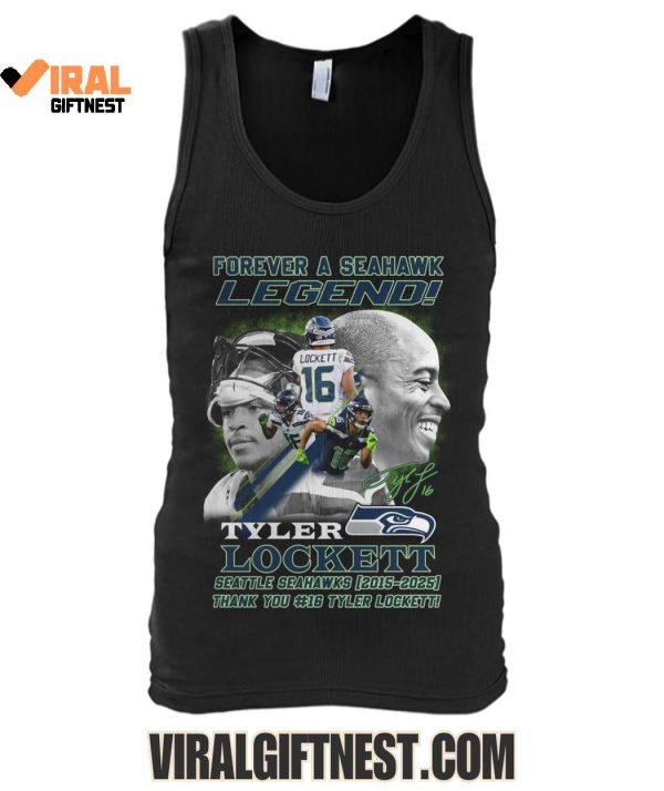 Forever A Seahawk Legend! Tyler Lockett x Seattle Seahawks (2015-2025) Thank You #16 Limited Edition Shirts