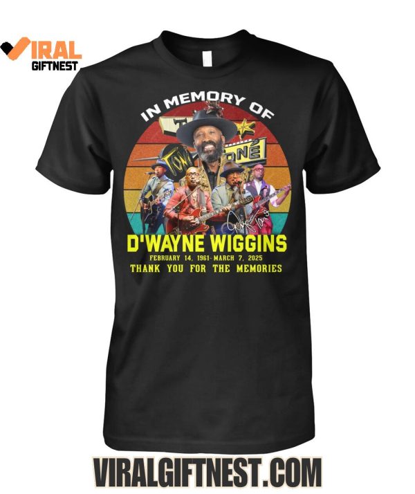 In Memory Of D’Wayne Wiggins Thank You For The Memories Shirts