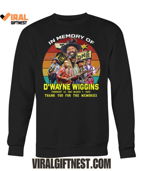 In Memory Of D’Wayne Wiggins Thank You For The Memories Shirts