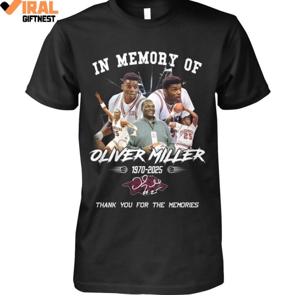 In Memory Of Oliver Miller 1970-2025 Thank You For The Memories Shirts