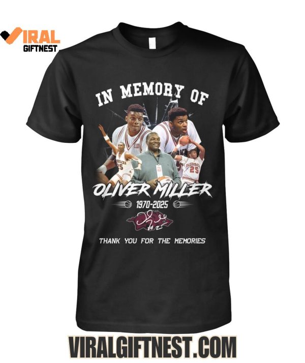 In Memory Of Oliver Miller 1970-2025 Thank You For The Memories Shirts