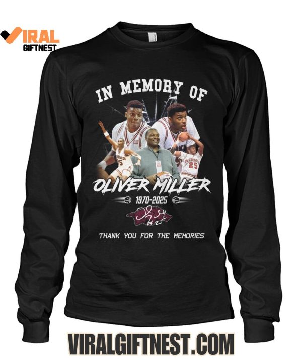 In Memory Of Oliver Miller 1970-2025 Thank You For The Memories Shirts